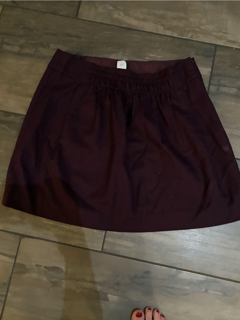 J. Crew Deep Wine Mini Skirt